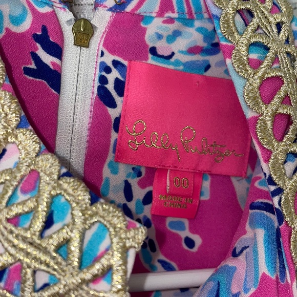 Lilly Pulitzer mini dress. size 00 - Picture 3 of 4